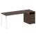Рабочая станция Metal System Style БА.РС-СТП-1.4 2012x720x750 (Дуб Наварра/Серый металл) Рабочая станция Metal System Style БА.РС-СТП-1.4 2012x720x750 (Дуб Наварра/Серый металл)