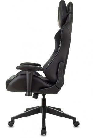 Кресло игровое Zombie VIKING 4 AERO Edition черный ткань/эко.кожа с подголов. крестов. пластик (Черный)