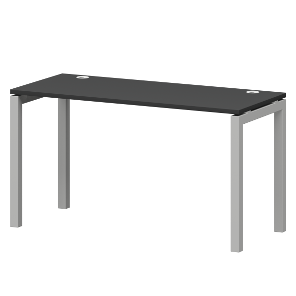 Стол на металлокаркасе Смарт СМС25-П-10К.60.Пр50 1000x600x750 (Графит/Белый)