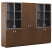 EXE Шкаф комбинированный с гардеробом (Орех/Хром)
