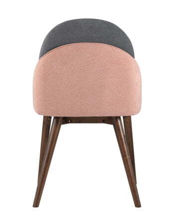 Стул HELGA темно-серый/коралловый 2 шт, (Стул HELGA темно-серый)