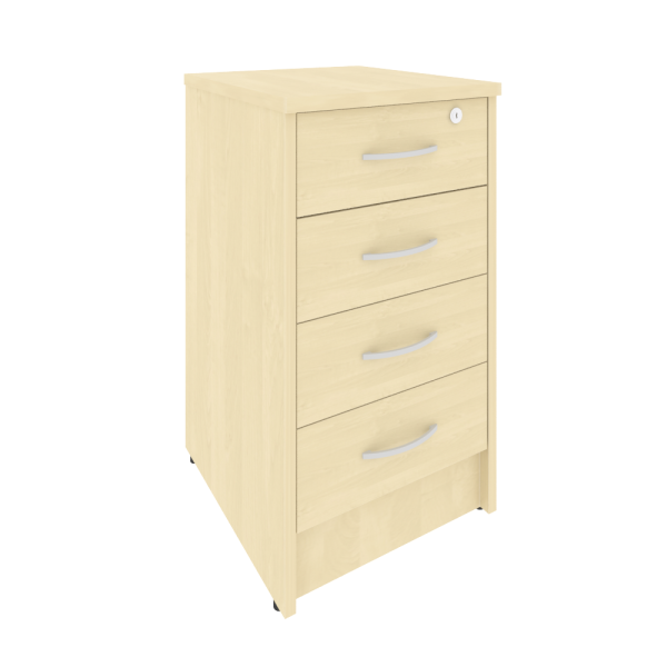 Тумба приставная с замком Riva А.ТП-4F-S 412x450x750 (Клен)