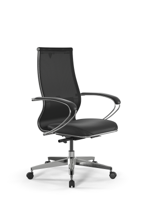 Кресло для руководителя Метта SynchroSit 10 B2-163K - T+Extra /Km00/Wm12/K1cL(M24.B22.G18.W02) (Черный)
