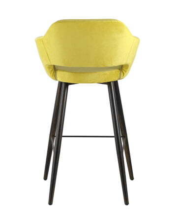 Стул барный Саймон велюр золотистый (Стул барный Саймон золотистый)