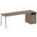 Рабочая станция Metal System Style БА.РС-СТП-1.5 2212x720x750 (Дуб Наварра/Серый металл) Рабочая станция Metal System Style БА.РС-СТП-1.5 2212x720x750 (Дуб Наварра/Серый металл)