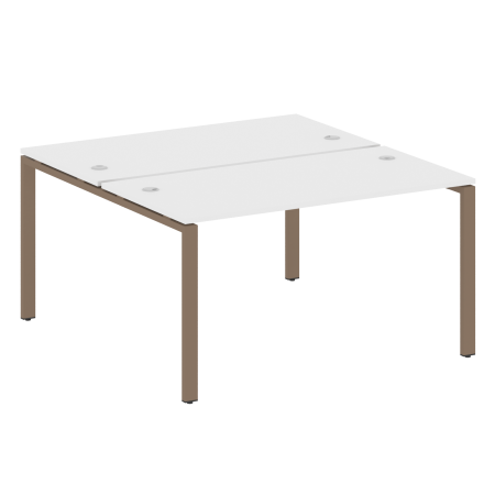 Рабочая станция Metal System Style БП.РАС-СП-2.3 1400x1475x750 (Белый/Мокко металл)