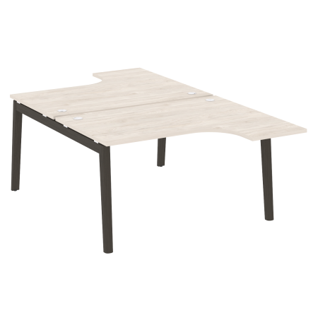 Рабочая станция на деревянных опорах Onix Wood OW.D.SA-3 1380x2395x750 (Денвер Светлый/Дуб Темный)