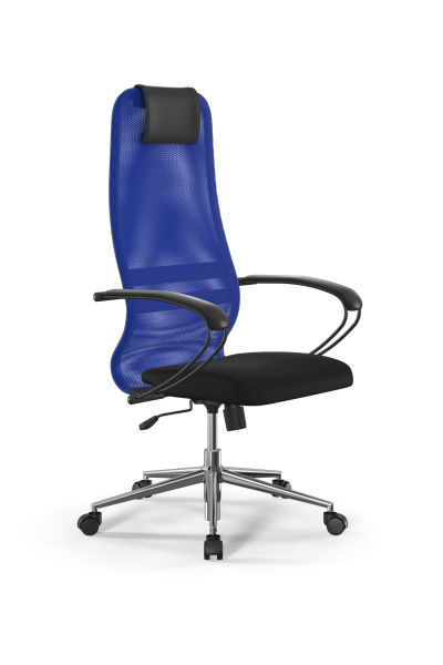 Кресло для руководителя Метта Sit 8 B1-8K - X1+UMF(X1) /Uh00/Wh00/K1bL(M09.B23.G18.W01) (Синий | Черный) Кресло для руководителя Метта Sit 8 B1-8K - X1+UMF(X1) /Uh00/Wh00/K1bL(M09.B23.G18.W01) (Синий | Черный)