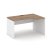Стол рабочий эргономичный SN-D.SPA-002(R) (1580х600/980х750) (Тиквуд Светлый/Белый) Стол рабочий эргономичный SN-D.SPA-002(R) (1580х600/980х750) (Тиквуд Светлый/Белый)