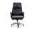 Кресло офисное / Сенат / черная кожа / синхромеханизм / алюминиевая крестовина и подлокотники (Черный)