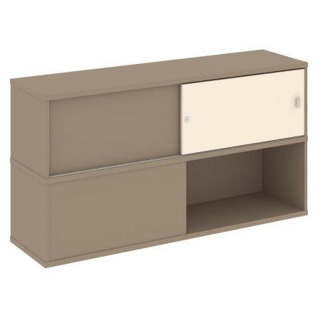 Надставка на 2 тумбы высокая ES.NV-6.1 (1500х410х795) (Латте/Сатин)