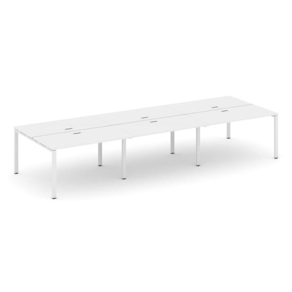 Рабочая станция 2-х сторонняя SN-6P.DRS-061 (2940х1232х750) (Белый/Металл Белый) Рабочая станция 2-х сторонняя SN-6P.DRS-061 (2940х1232х750) (Белый/Металл Белый)