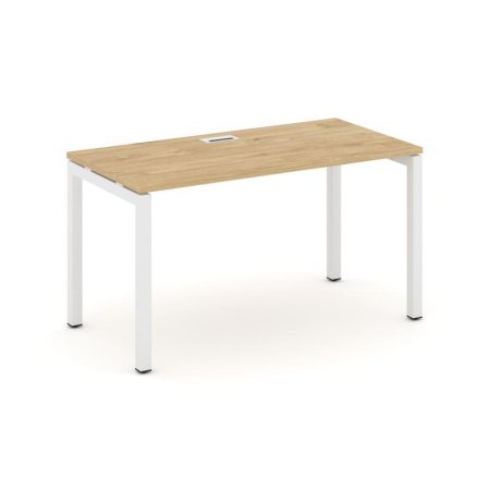 Стол письменный SN-5P.SP-001 (980х600х750) (Тиквуд Светлый/Металл Белый)