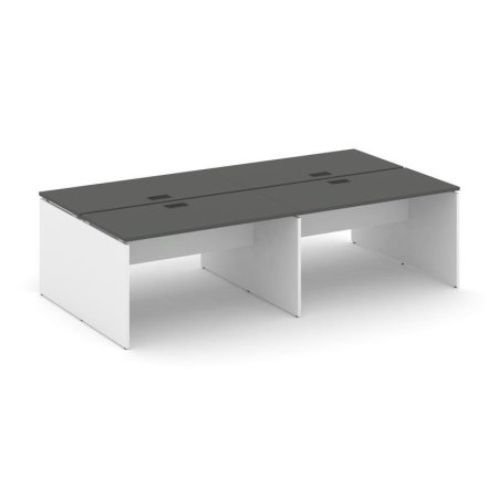 Рабочая станция 2-х сторонняя SN-D.DRS-034 (3160х1232х750) (Антрацит/Белый)