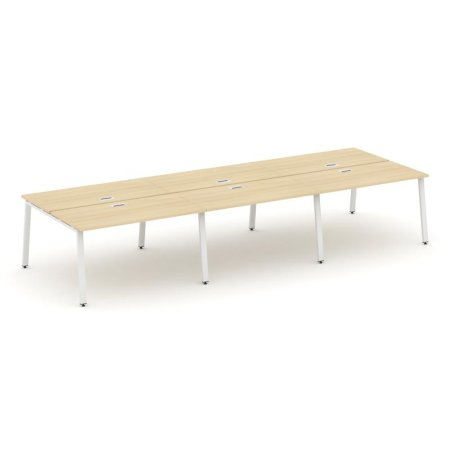 Рабочая станция 2-х сторонняя SN-6A.DRS-082 (3540х1632х750) (Акация Лорка/Металл Белый)