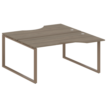 Рабочая станция криволинейная Metal System Style БО.РАС-СА-2.1 1600x1835x750 (Вяз/Мокко металл)