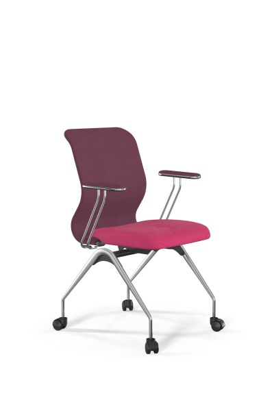 Кресло для руководителя Метта Sit 8 Mr4-4T - Vivaldi /Uh00/Wh12/T4mV-c(F53.W02) (Темно-розовый)