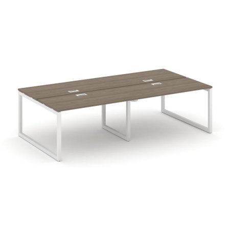 Рабочая станция 2-х сторонняя SN-5O.DRS-034 (3160х1232х750) (Вяз Благородный/Металл Белый)