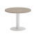 Стол журнальный круглый VR.SP-5-60.1G 600x600x450 (Серый/Белый Металл)