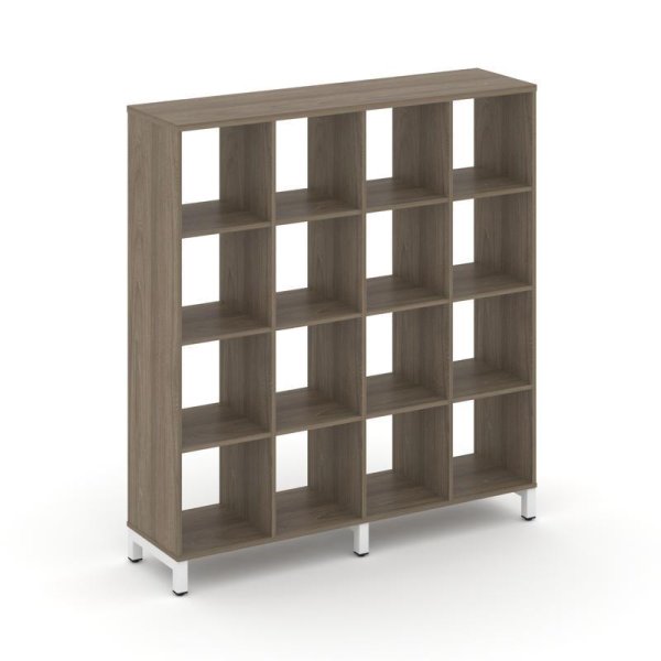 Каркас стеллажа 4 яруса SN.KS-440 (1488х400х1615) (Вяз Благородный/Металл Белый)