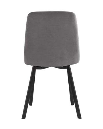 Стул Oliver Square велюр темно-серый (Стул Oliver темно-серый)