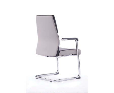 Лондон CF / хром / темно серая+светло серая (вставки) экокожа (Серый) Лондон CF / хром / темно серая+светло серая (вставки) экокожа (Серый)