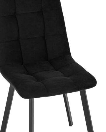 Стул Oliver Square велюр черный (Стул Oliver черный)