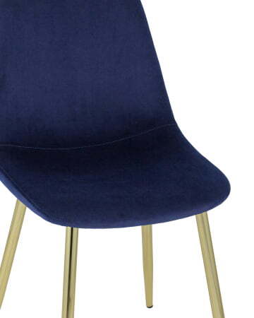 Стул Валенсия велюр синий золотые ножки (Стул Валенсия синий)