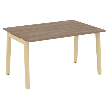 Стол переговорный на деревянных опорах Onix Wood OW.PRG-1.3 1380x980x750 (Дуб Аризона/Дуб Светлый)
