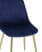 Стул Валенсия велюр синий золотые ножки (Стул Валенсия синий)
