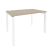Стол рабочий на П-образном м/к Onix O.MP-SP-2.8 1180x800x750 (Тиквуд Темный/Белый Металл)