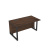 16СПН.184 Стол прямой бенч, начальный модуль  (1400x800x750) (Брауни | Черный)
