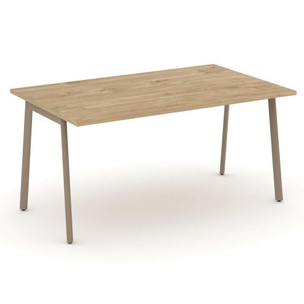 Стол переговорный ES.PRG-1.4-P (1580х980х750) (Тиквуд Светлый/Металл Латте) Стол переговорный ES.PRG-1.4-P (1580х980х750) (Тиквуд Светлый/Металл Латте)