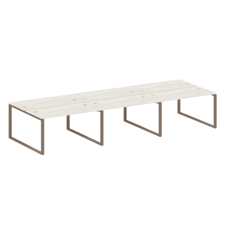 Рабочая станция Metal System Style БО.СМ-6.3 4200x1475x750 (Дуб Наварра/Мокко металл)