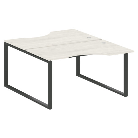 Рабочая станция криволинейная Metal System Style БО.РАС-СА-2.2 1400x1835x750 (Дуб Наварра/Антрацит металл)