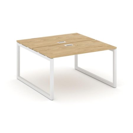 Рабочая станция 2-х сторонняя SN-5O.DRS-001 (980х1232х750) (Тиквуд Светлый/Металл Белый)