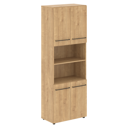 Шкаф с 2-мя комплектами глухих малых дверей LOFTIS LHC 80.4 800х430х2253 (Дуб Бофорд)