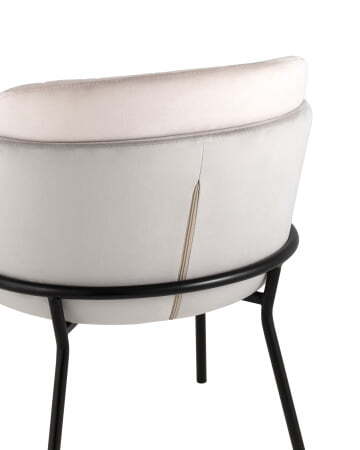 Стул Дабл велюр серый с розовой вставкой (Стул Дабл серый, розовый)