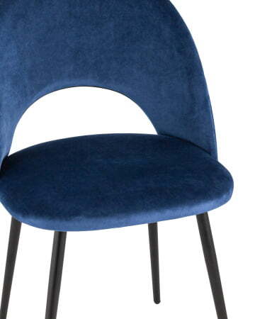 Стул Меган велюр с ромбами синий (Стул Меган синий)