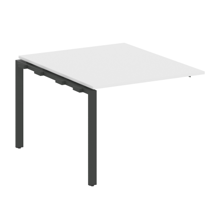 Проходной наборный элемент переговорного стола Metal System Style БП.ППРГ-1 1000x1235x750 (Белый/Антрацит металл)