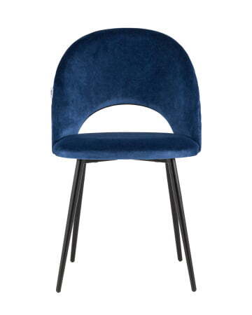 Стул Меган велюр с ромбами синий (Стул Меган синий)