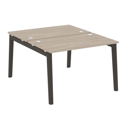 Рабочая станция на деревянных опорах Onix Wood OW.D.RS-2.2.7 1180x1475x750 (Дуб Аттик/Дуб Темный)