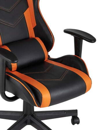 Кресло игровое TopChairs Impala оранжевое (Геймерское кресло Impala оранжевый)