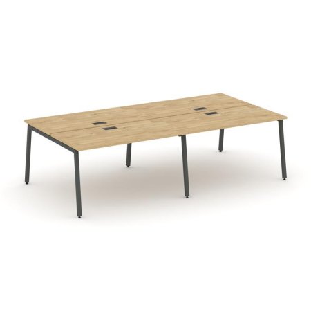 Рабочая станция 2-х сторонняя SN-4A.DRS-044 (3160х1432х750) (Тиквуд Светлый/Металл Антрацит)