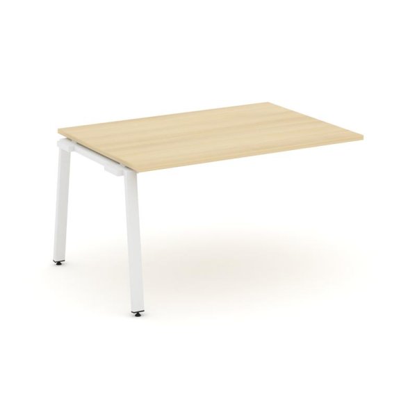 Проходной наборный элемент переговорного стола SN-6A.NSPRG-004.3 (1580х980х750) (Акация Лорка/Металл Белый)