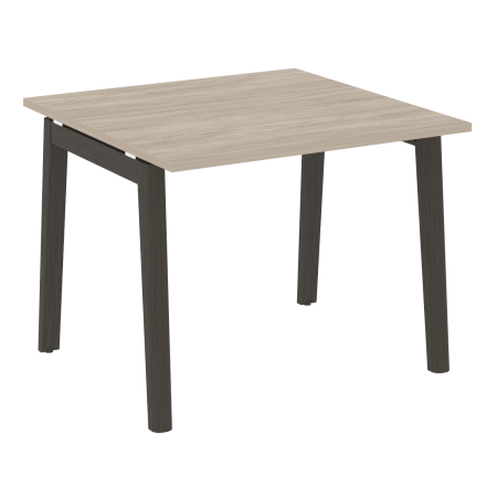 Стол переговорный на деревянных опорах Onix Wood OW.PRG-1.1 980x980x750 (Дуб Аттик/Дуб Темный)