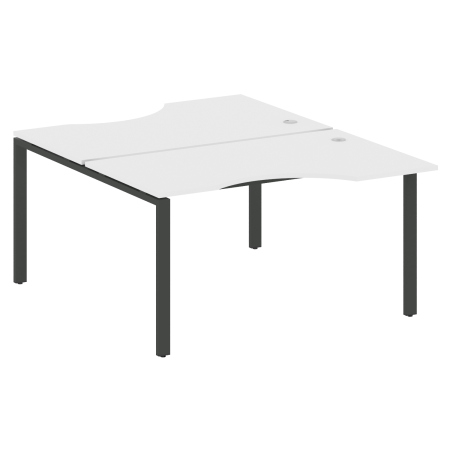 Рабочая станция криволинейная Metal System Style БП.РАС-СА-2.2 1400x1835x750 (Белый/Антрацит металл)