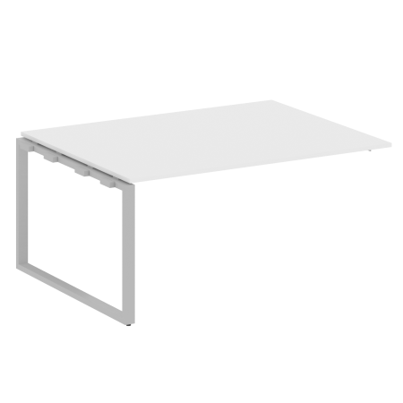 Проходной наборный элемент переговорного стола Metal System Style БО.ППРГ-4 1600x1235x750 (Белый/Серый металл)