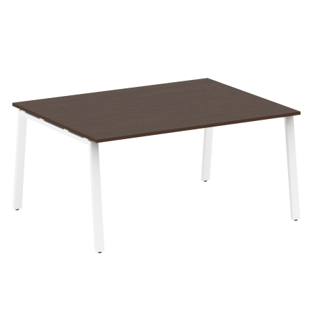 Стол для переговоров (1 столешница) на А-образном м/к Metal System Style БА.ПРГ-1.4 1600x1235x750 (Венге Цаво/Белый металл)