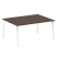 Стол для переговоров (1 столешница) на А-образном м/к Metal System Style БА.ПРГ-1.4 1600x1235x750 (Дуб наварра/Серый металл)